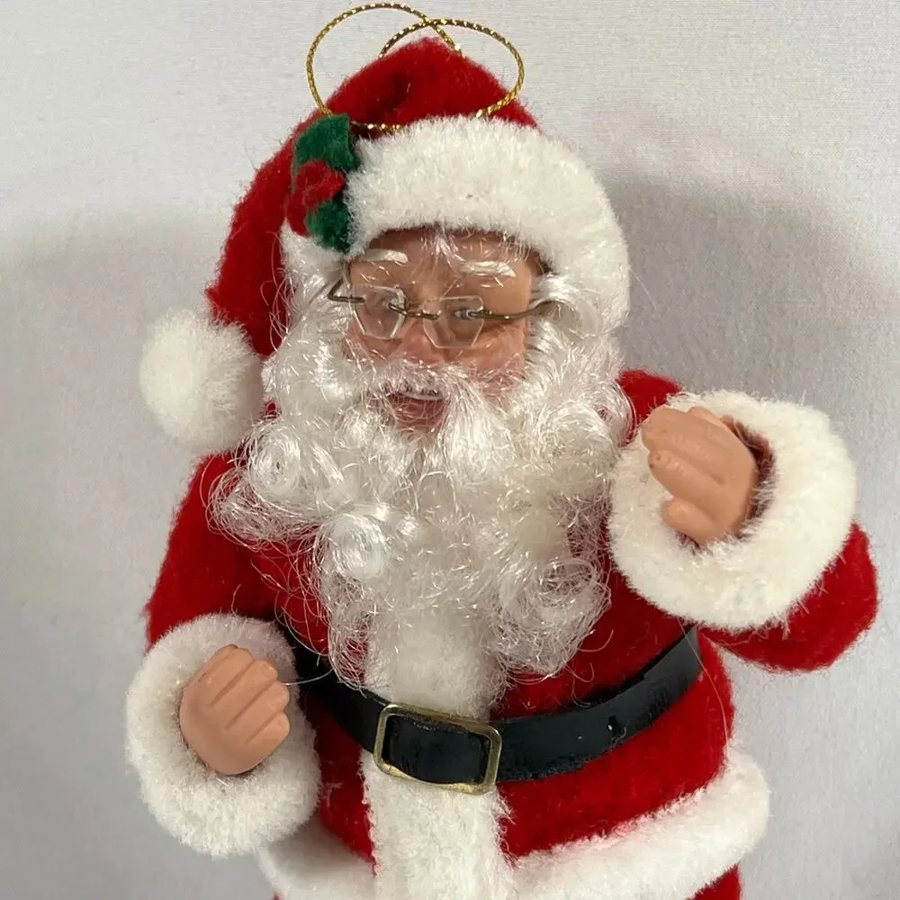 Vintage 1998 Holiday Creations Santa Claus Figurine Ornament Posable Arms & Legs